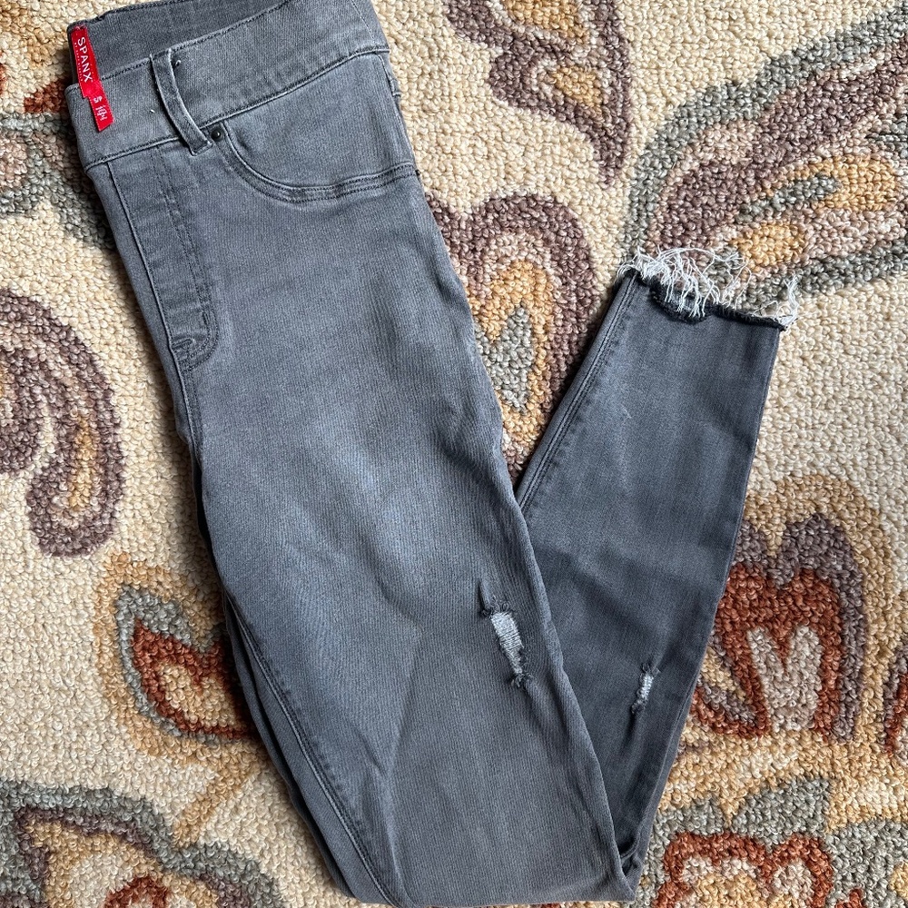 SPANKX Gray Pull-on Skinny Jeans